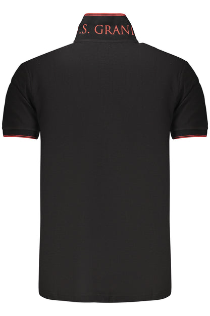 US GRAND POLO Kurzarm Herren Schwarz