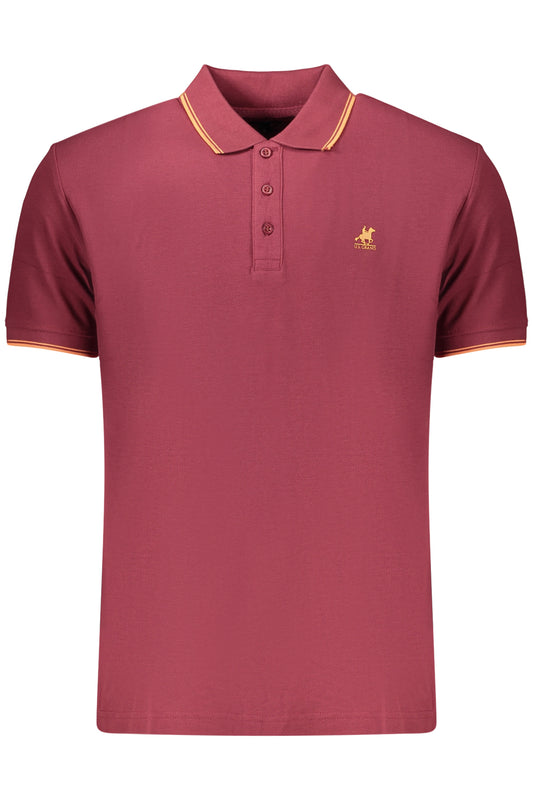 US GRAND Herren-Poloshirt mit kurzen Ärmeln, Rot