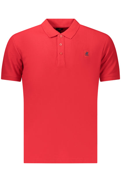 US GRAND Herren-Poloshirt mit kurzen Ärmeln, Rot
