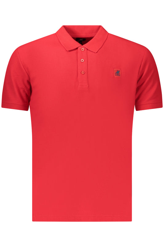 US GRAND Herren-Poloshirt mit kurzen Ärmeln, Rot