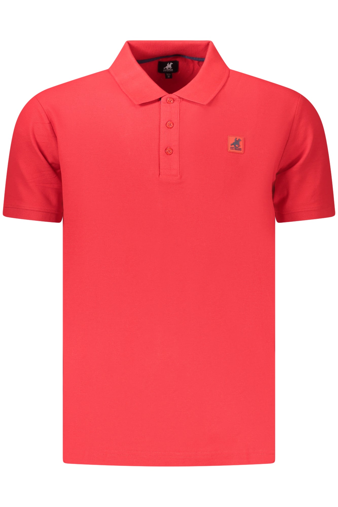 US GRAND Herren-Poloshirt mit kurzen Ärmeln, Rot