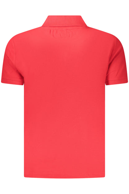 US GRAND Herren-Poloshirt mit kurzen Ärmeln, Rot