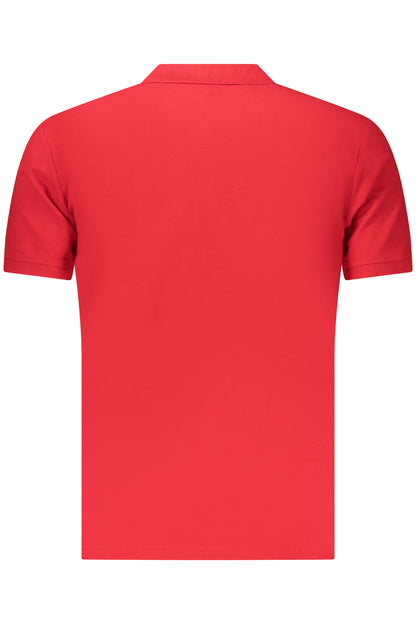 US GRAND Herren-Poloshirt mit kurzen Ärmeln, Rot