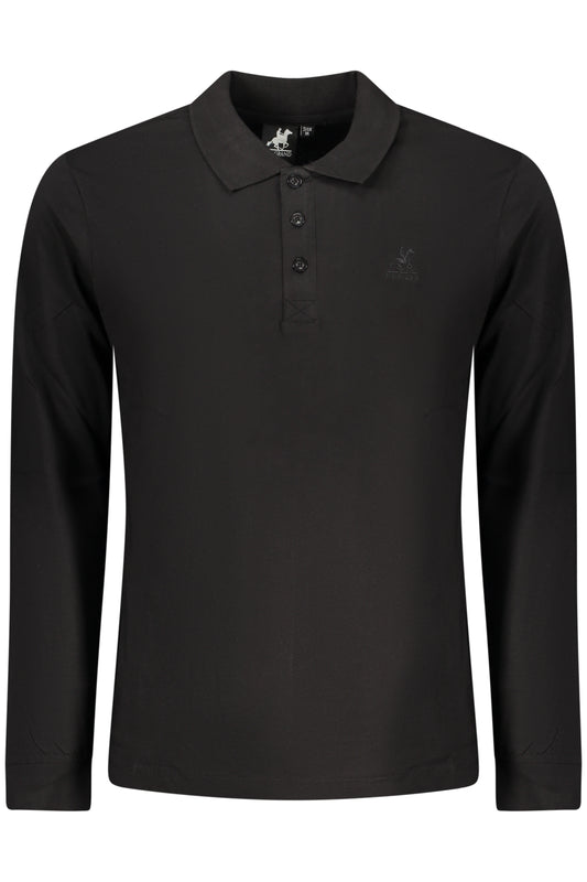 US GRAND LANGÄRMELIGES HERRENSHIRT SCHWARZ
