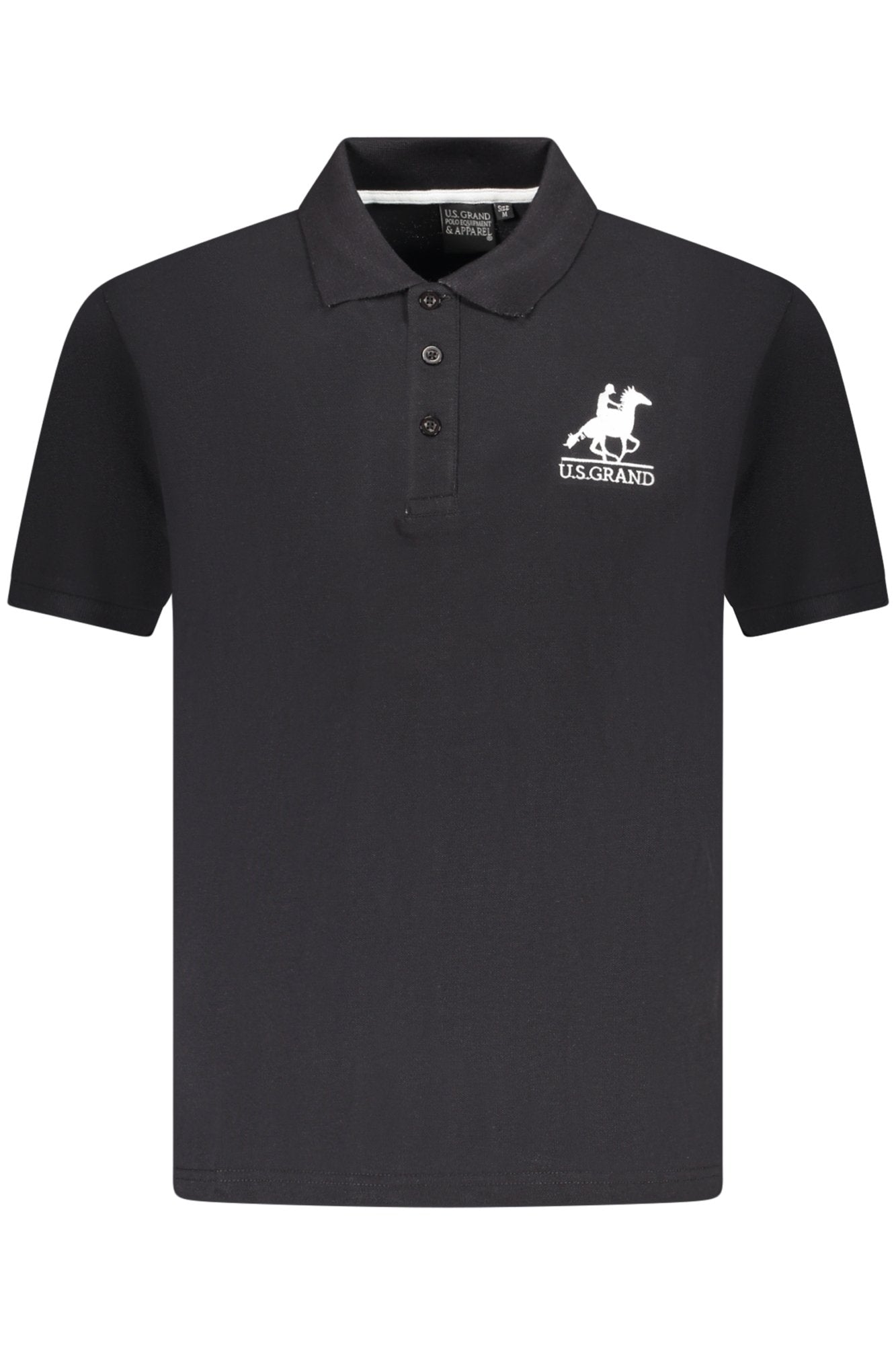 US GRAND POLO Kurzarm Herren Schwarz