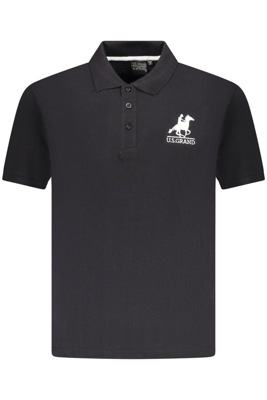 US GRAND POLO Kurzarm Herren Schwarz