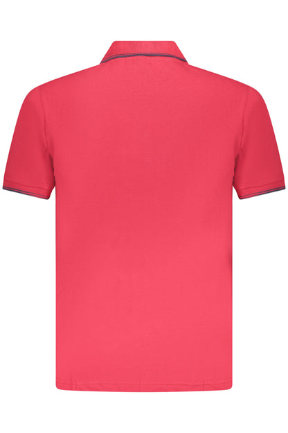 US GRAND Herren-Poloshirt mit kurzen Ärmeln, Rot