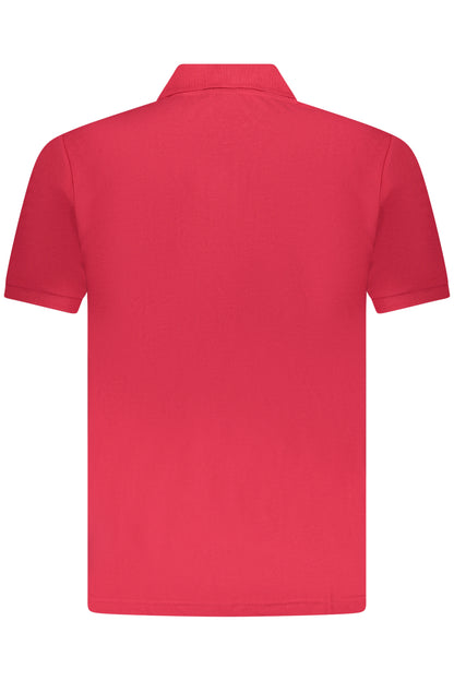 US GRAND Herren-Poloshirt mit kurzen Ärmeln, Rot