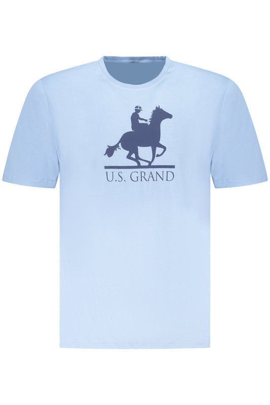 US GRAND Herren-T-Shirt mit kurzen Ärmeln, blau