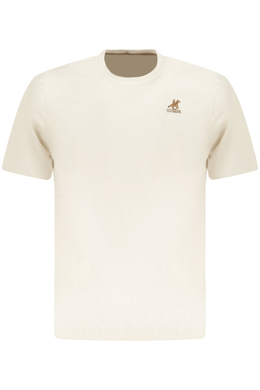 US GRAND Herren-T-Shirt mit kurzen Ärmeln, beige