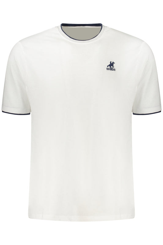 US GRAND Herren-T-Shirt mit kurzen Ärmeln, weiß