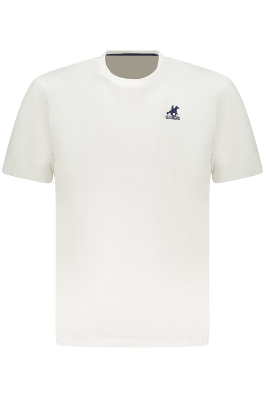 US GRAND Herren-T-Shirt mit kurzen Ärmeln, weiß