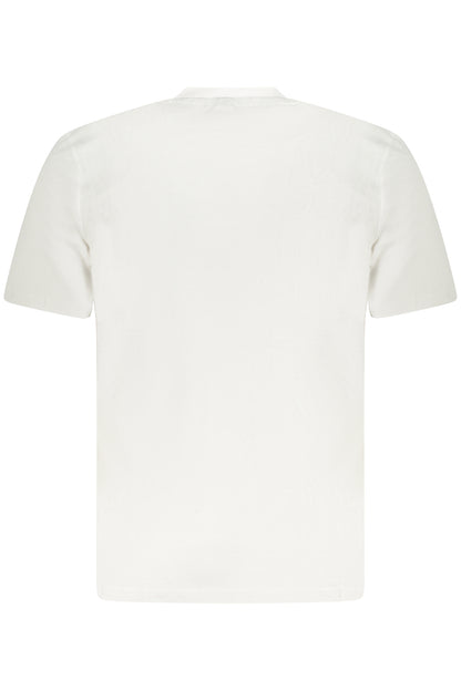 US GRAND Herren-T-Shirt mit kurzen Ärmeln, weiß