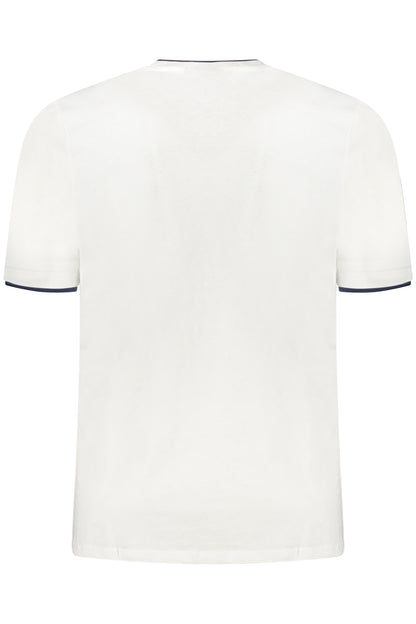 US GRAND Herren-T-Shirt mit kurzen Ärmeln, weiß
