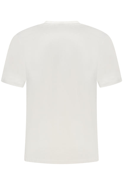 US GRAND Herren-T-Shirt mit kurzen Ärmeln, weiß