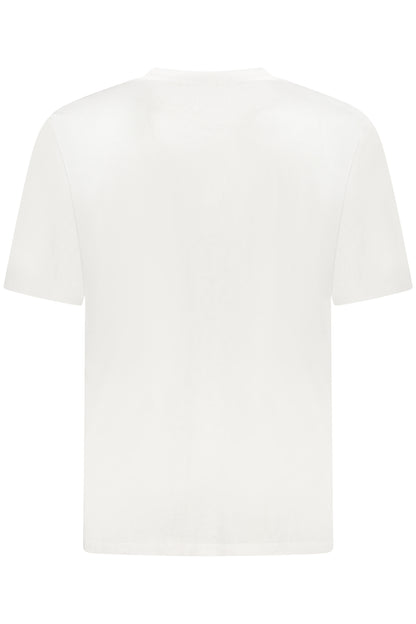 US GRAND Herren-T-Shirt mit kurzen Ärmeln, weiß