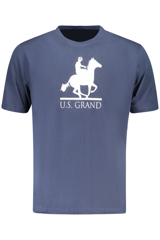 US GRAND Herren-T-Shirt mit kurzen Ärmeln, blau