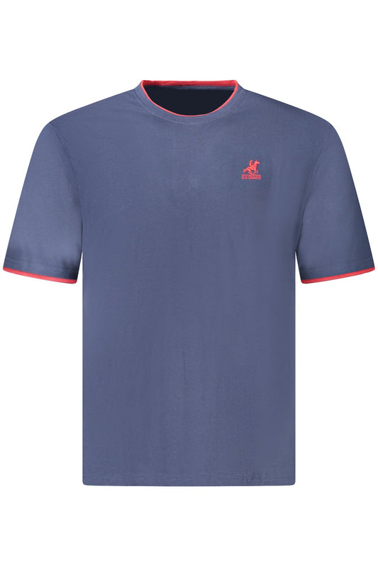 US GRAND Herren-T-Shirt mit kurzen Ärmeln, blau