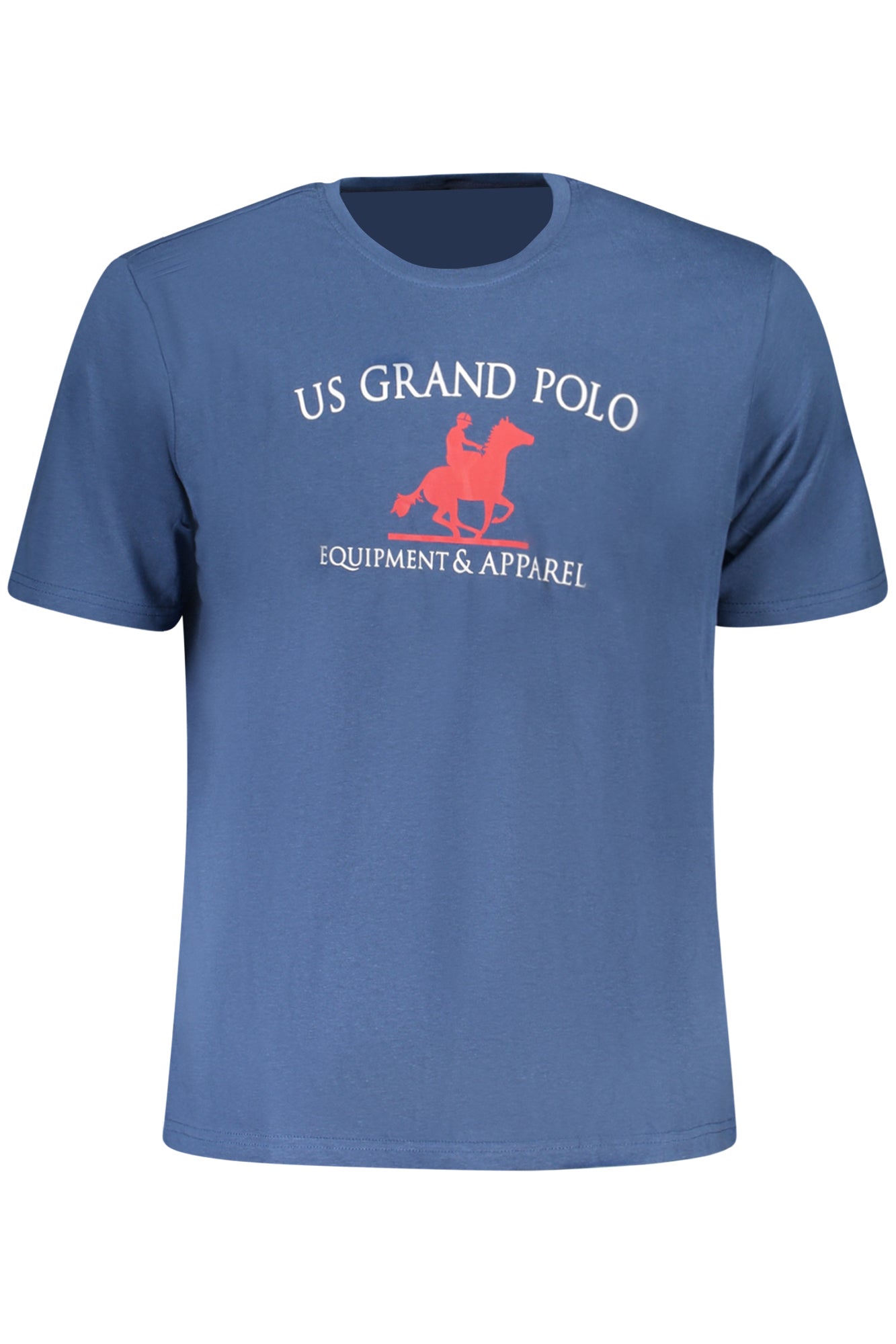 US GRAND Herren-T-Shirt mit kurzen Ärmeln, blau