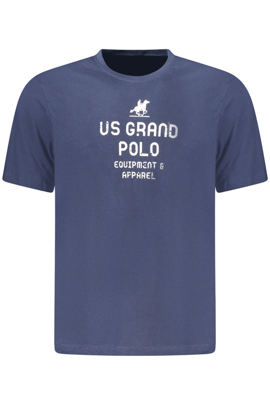 US GRAND Herren-T-Shirt mit kurzen Ärmeln, blau