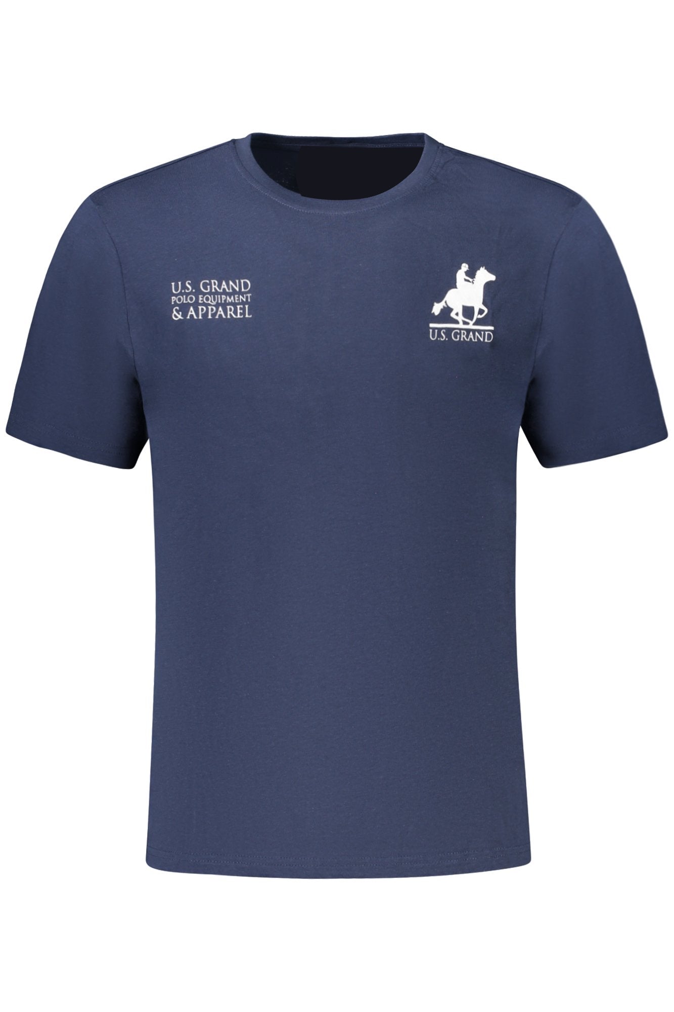 US GRAND Herren-T-Shirt mit kurzen Ärmeln, blau