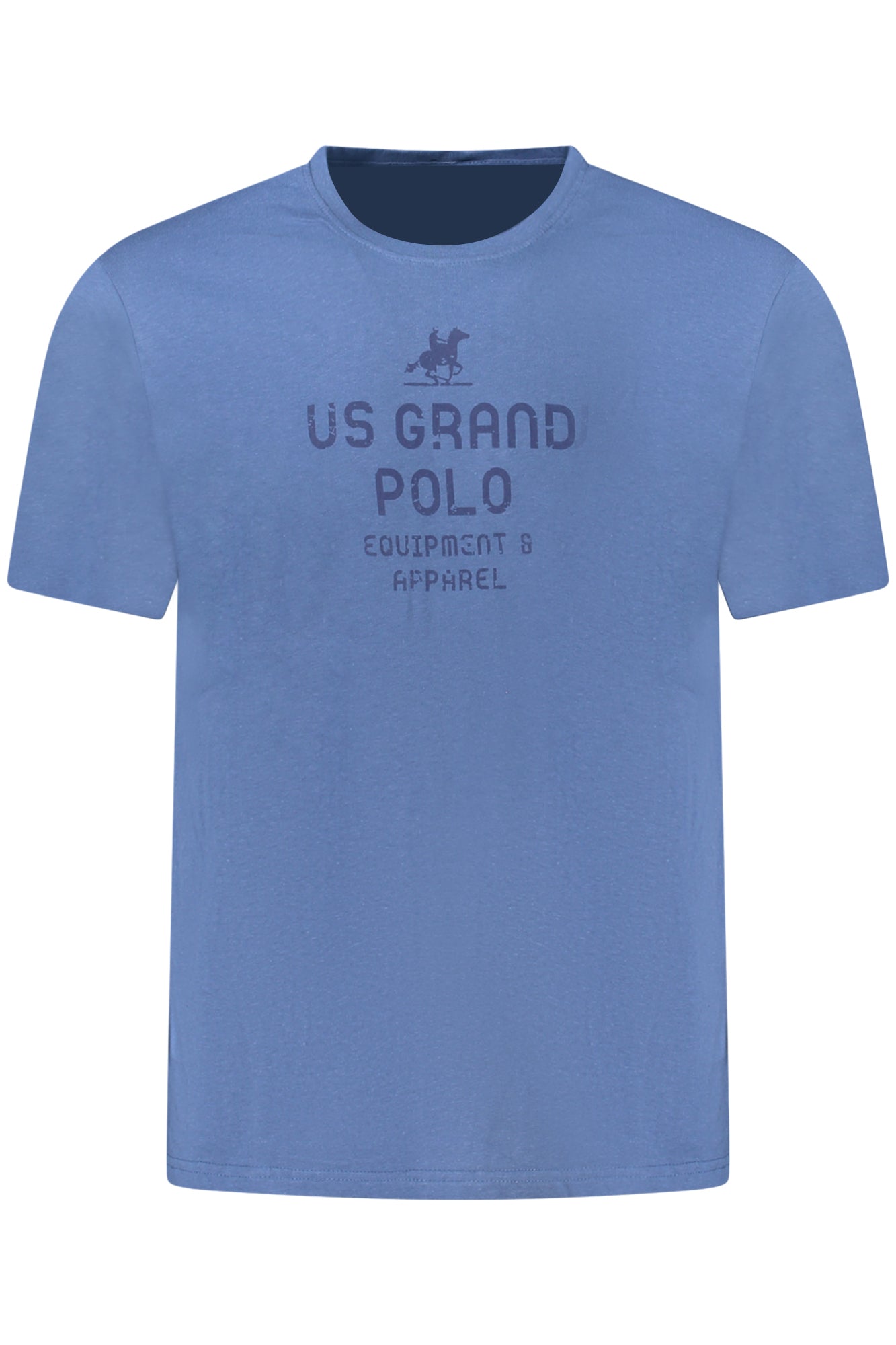 US GRAND Herren-T-Shirt mit kurzen Ärmeln, blau