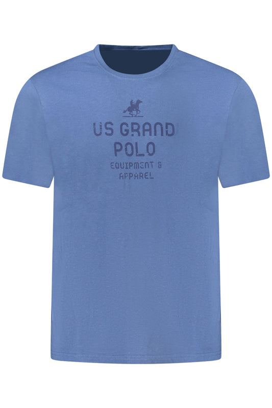 US GRAND Herren-T-Shirt mit kurzen Ärmeln, blau
