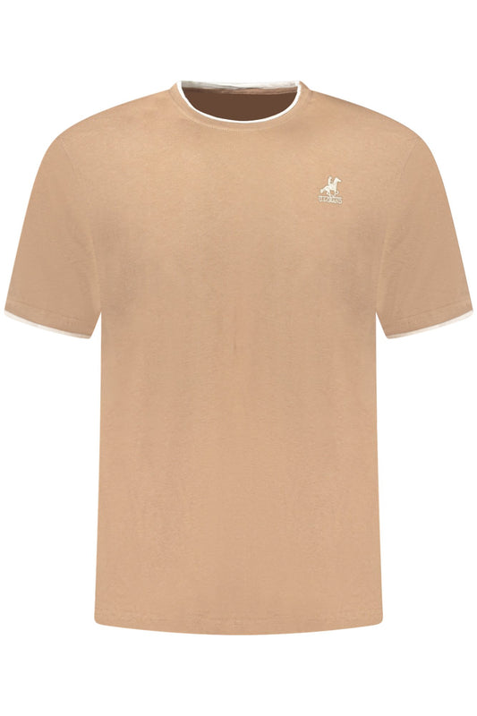 US GRAND Herren-T-Shirt mit kurzen Ärmeln, braun