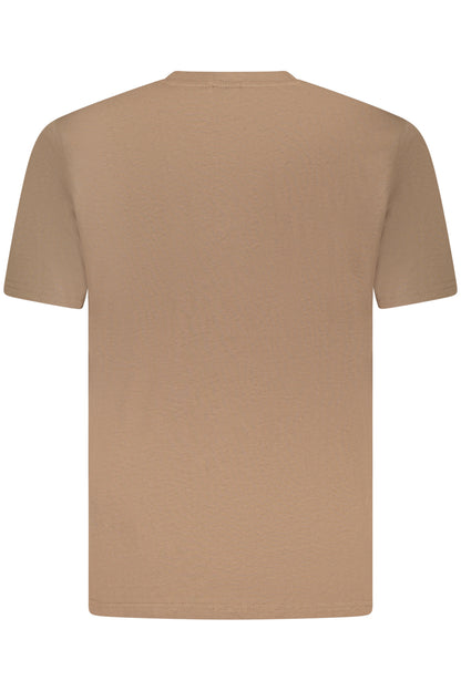 US GRAND Herren-T-Shirt mit kurzen Ärmeln, braun