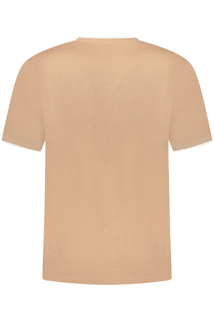 US GRAND Herren-T-Shirt mit kurzen Ärmeln, braun