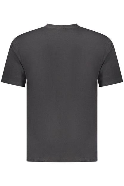 US GRAND Herren-T-Shirt, schwarz, kurzärmelig