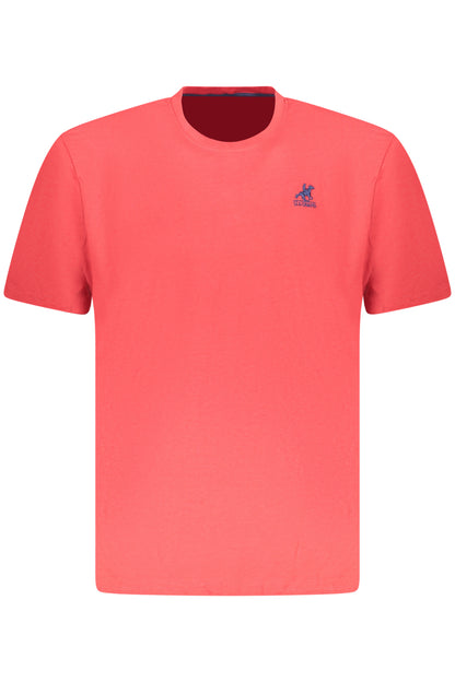US GRAND Herren-T-Shirt mit kurzen Ärmeln, rot