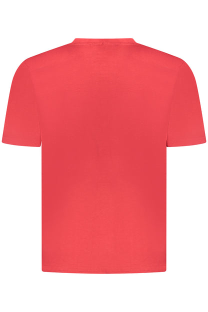 US GRAND Herren-T-Shirt mit kurzen Ärmeln, rot