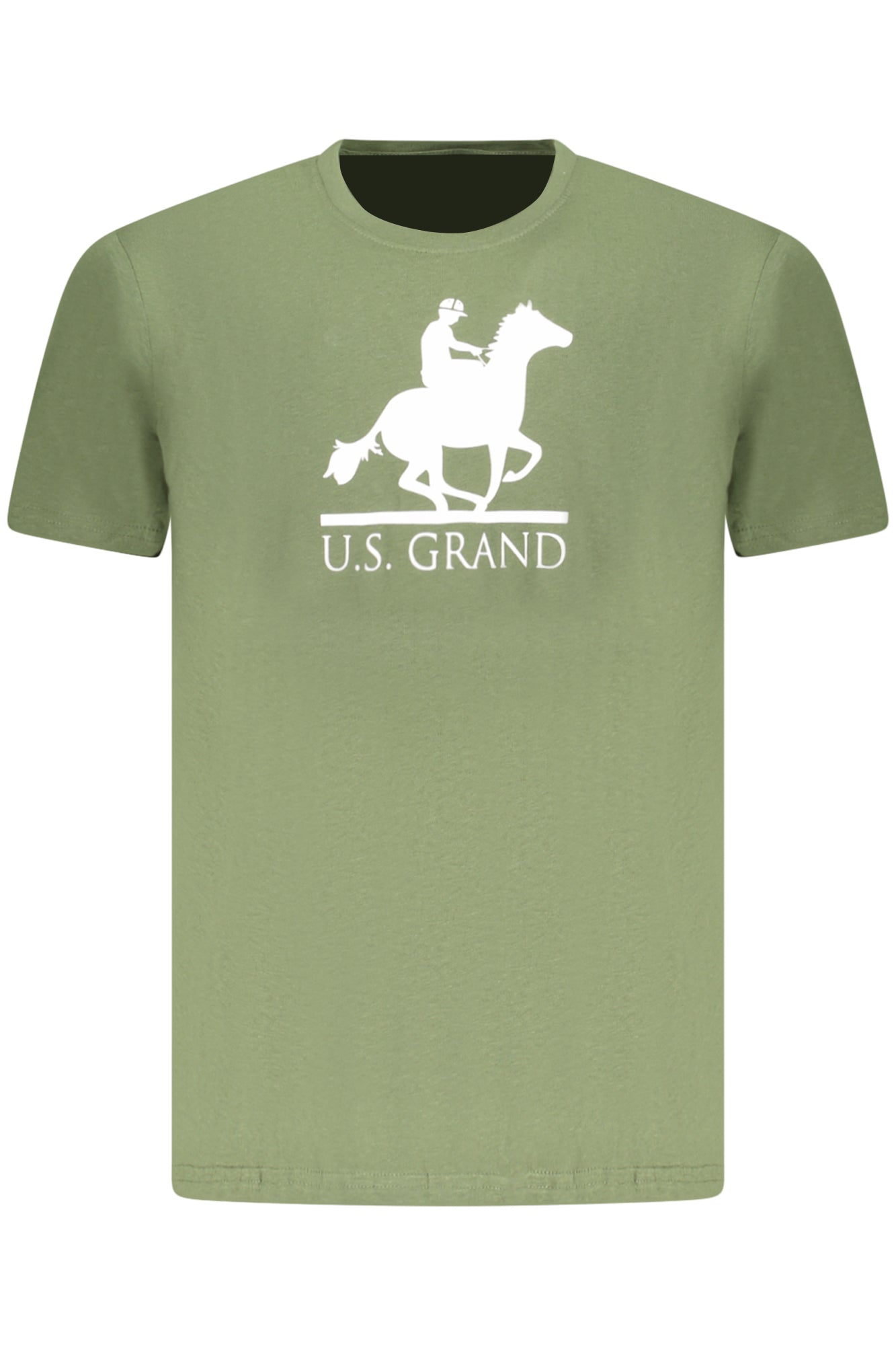 US GRAND Herren-T-Shirt mit kurzen Ärmeln, grün
