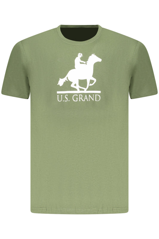 US GRAND Herren-T-Shirt mit kurzen Ärmeln, grün