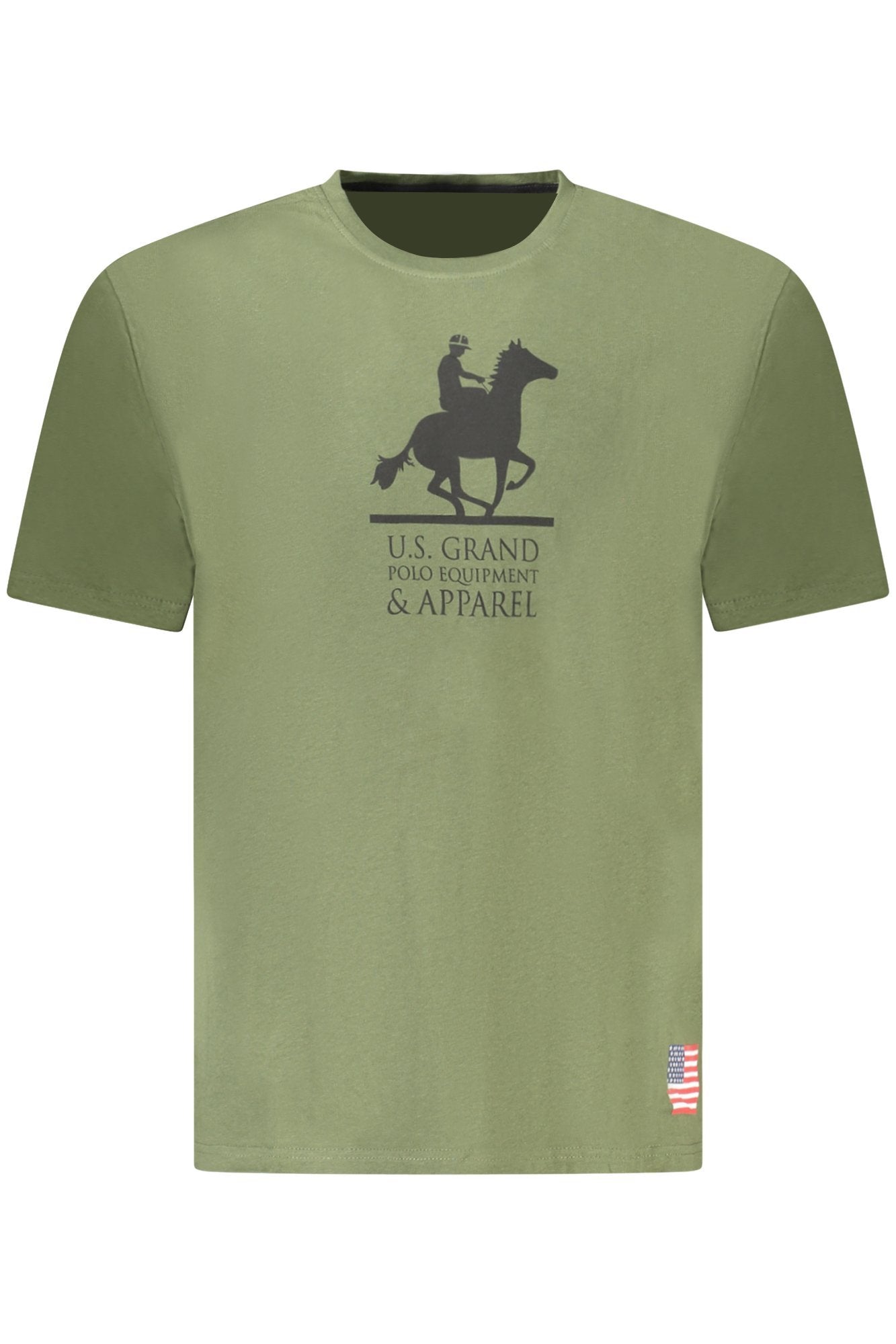 US GRAND Herren-T-Shirt mit kurzen Ärmeln, grün