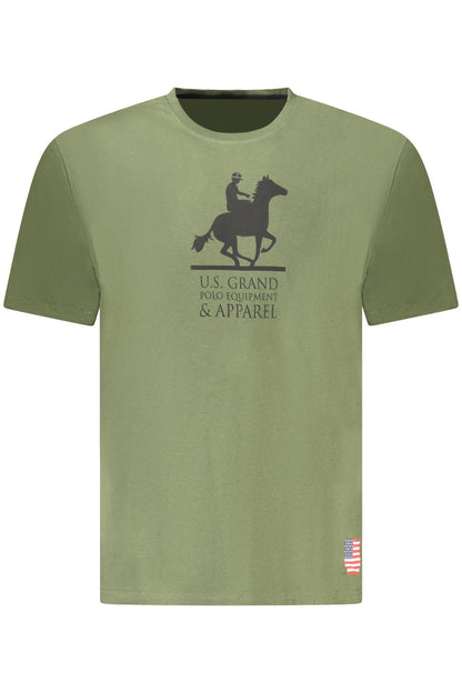US GRAND Herren-T-Shirt mit kurzen Ärmeln, grün