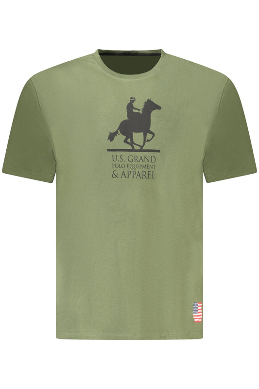 US GRAND Herren-T-Shirt mit kurzen Ärmeln, grün