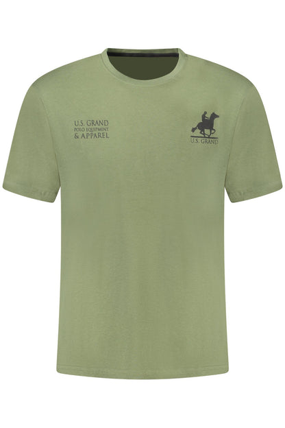 US GRAND Herren-T-Shirt mit kurzen Ärmeln, grün