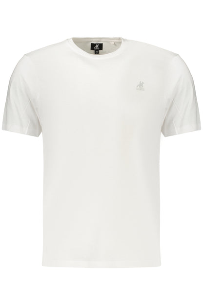 US GRAND Herren-T-Shirt mit kurzen Ärmeln, weiß