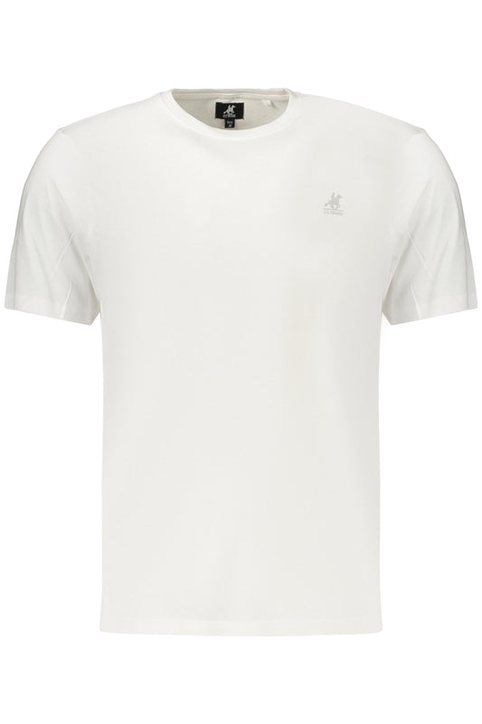 US GRAND Herren-T-Shirt mit kurzen Ärmeln, weiß