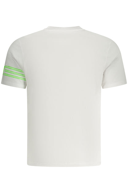 US GRAND Herren-T-Shirt mit kurzen Ärmeln, weiß