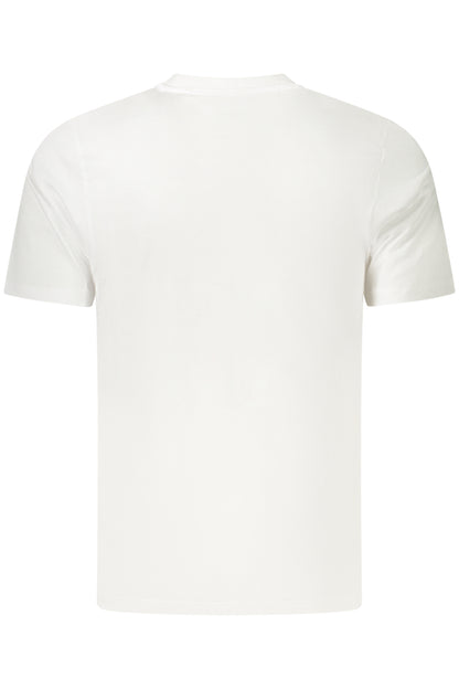 US GRAND Herren-T-Shirt mit kurzen Ärmeln, weiß