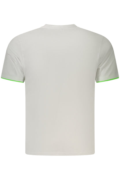 US GRAND Herren-T-Shirt mit kurzen Ärmeln, weiß
