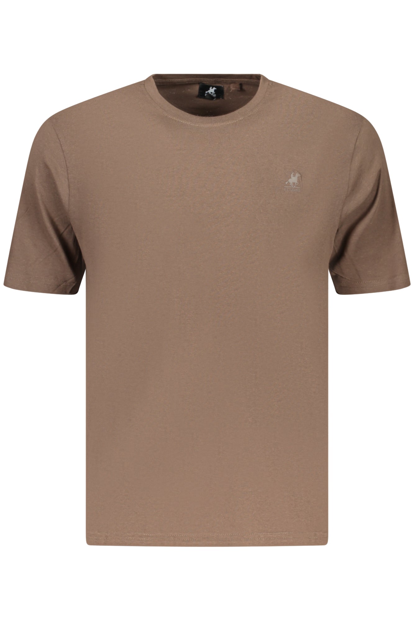 US GRAND Herren-T-Shirt mit kurzen Ärmeln, braun