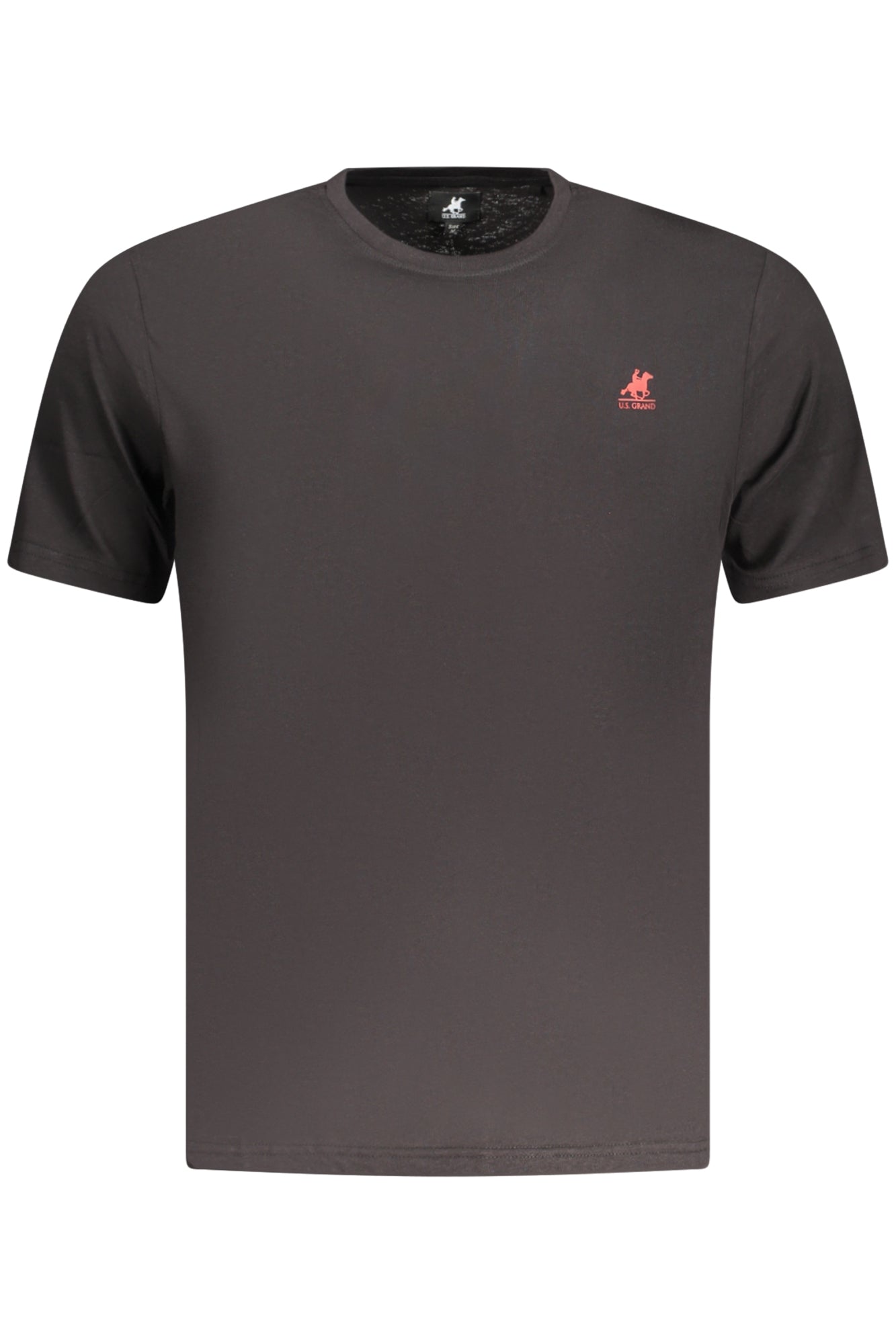 US GRAND Herren-T-Shirt, schwarz, kurzärmelig