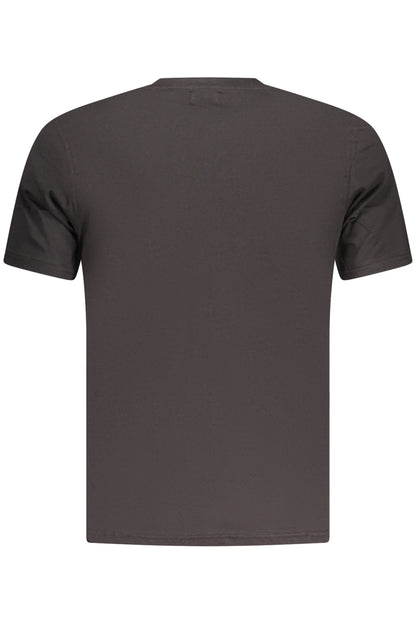 US GRAND Herren-T-Shirt, schwarz, kurzärmelig