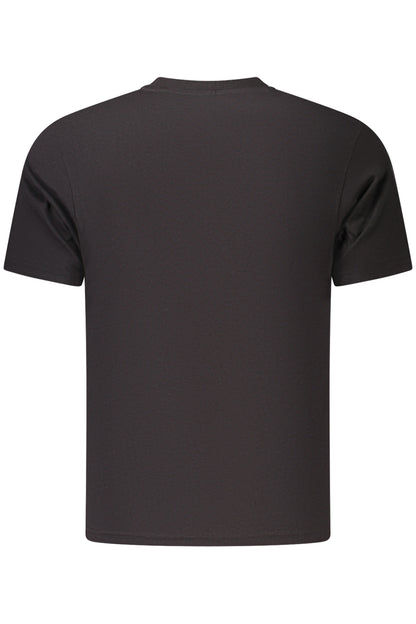 US GRAND Herren-T-Shirt, schwarz, kurzärmelig