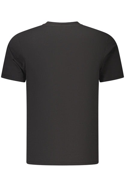 US GRAND Herren-T-Shirt, schwarz, kurzärmelig