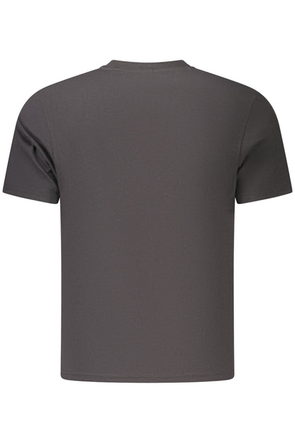 US GRAND Herren-T-Shirt, schwarz, kurzärmelig